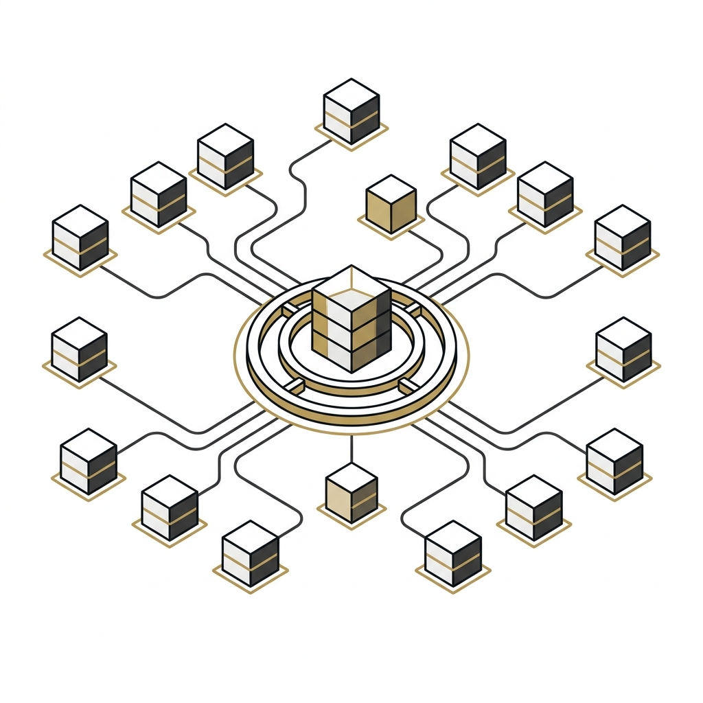 Systems integration and workflow automation technical graphic